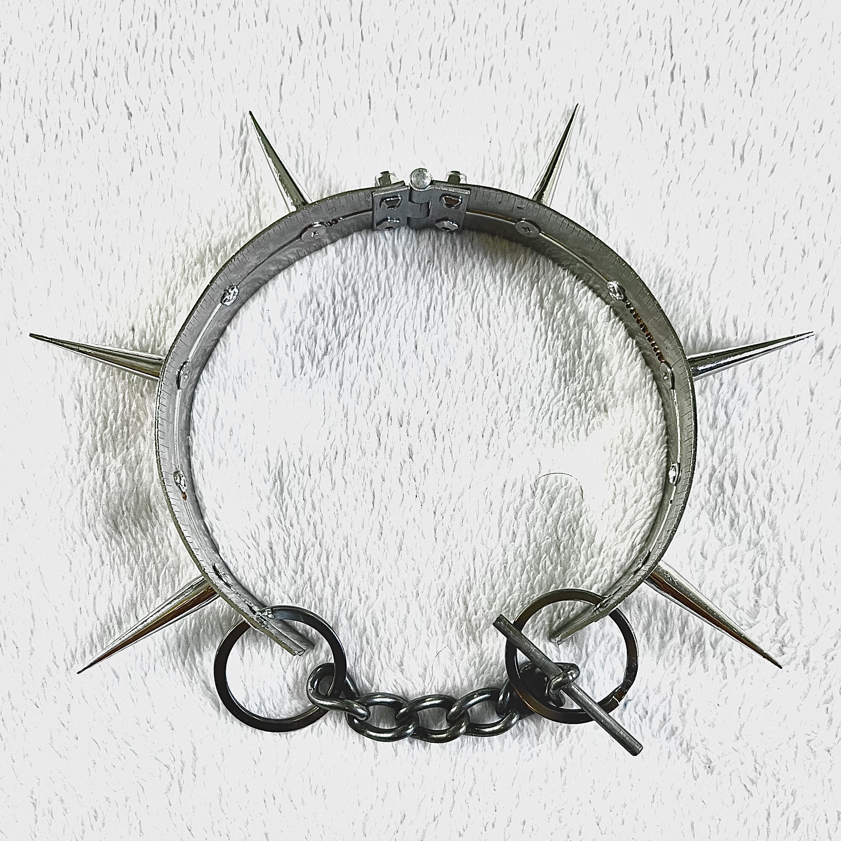 hinge collar with radiating spikes